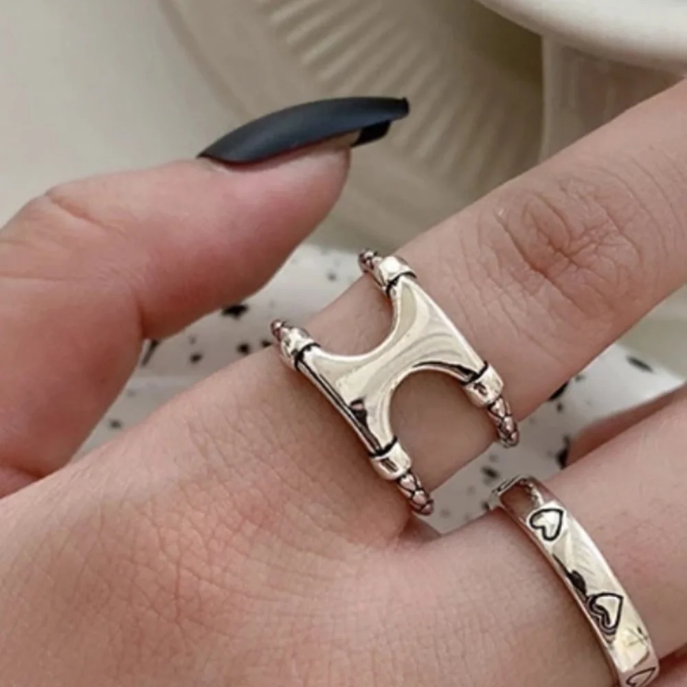⚡️Insta double-layer hollow sterling silver ring - Picture 1 of 4